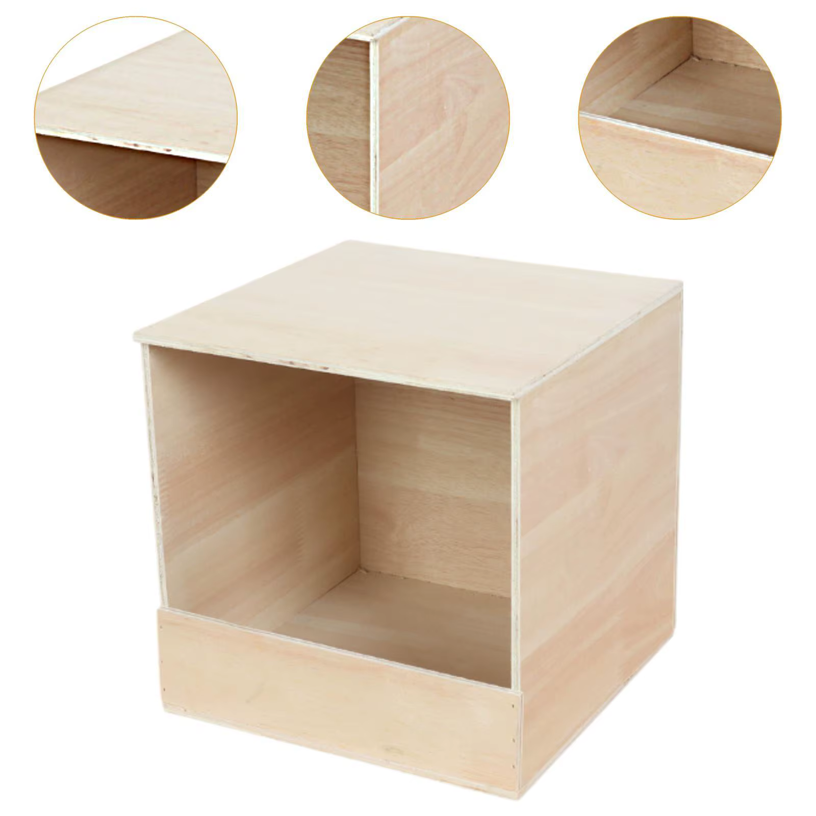 Caja de nidificación para periquitos de madera