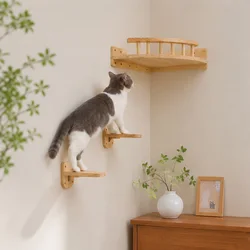 Estantes pared gato plataforma esquina y salto para trepar dormir