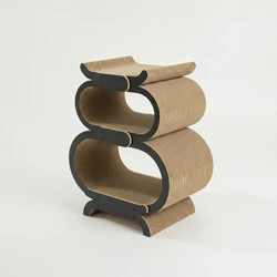 Rascador-cama para gato corrugado – Confort y rasca