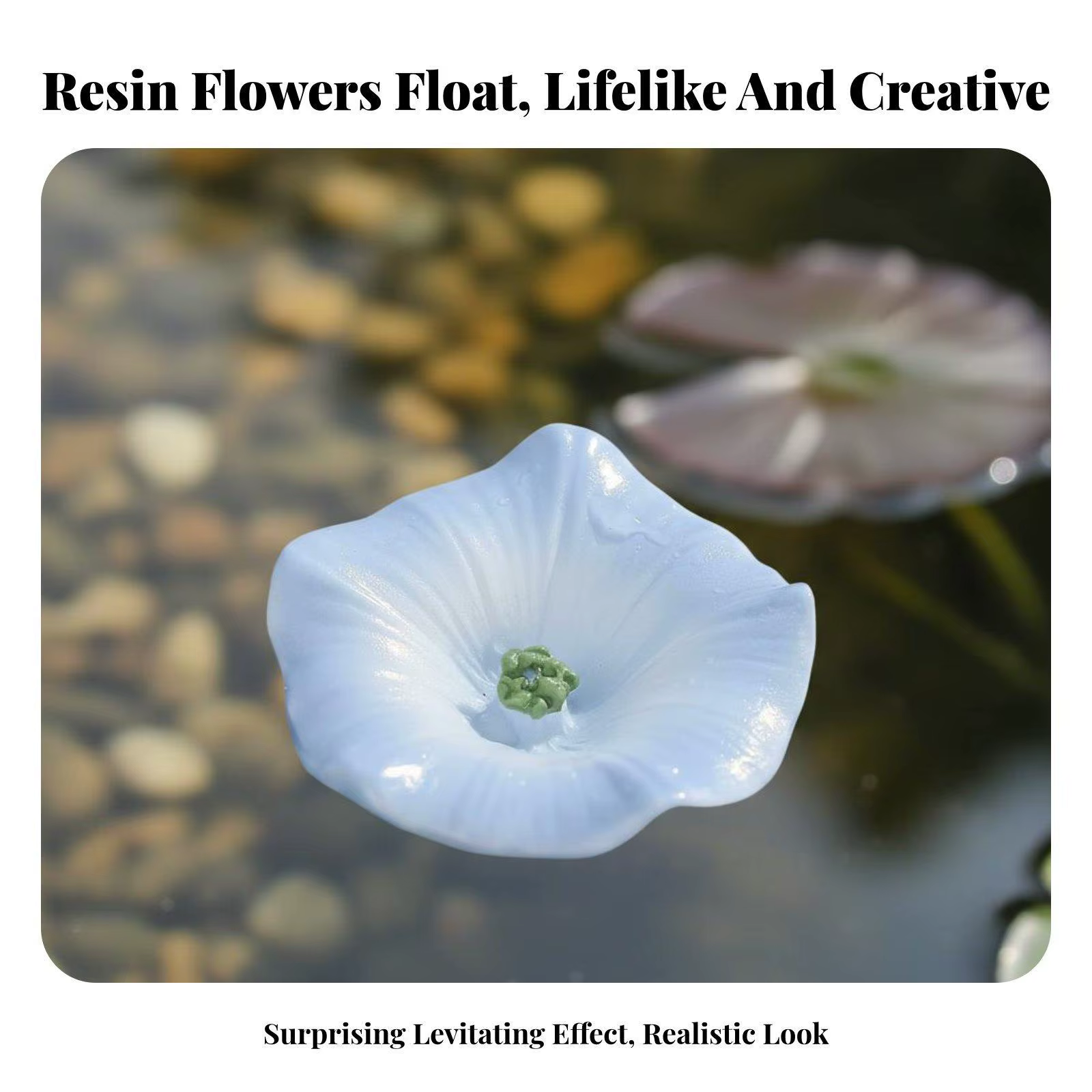 Rosas Miniatura de Resina para Estanques y Jardín – Decoración Acuática - imagen 4
