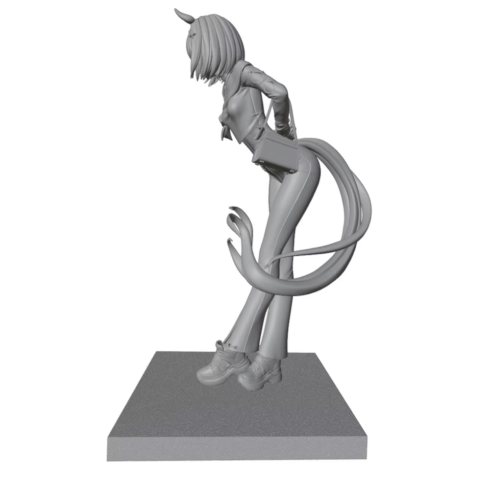 Kit modelo resina 3D chica 75mm sin pintar escala 1/24 - imagen 3