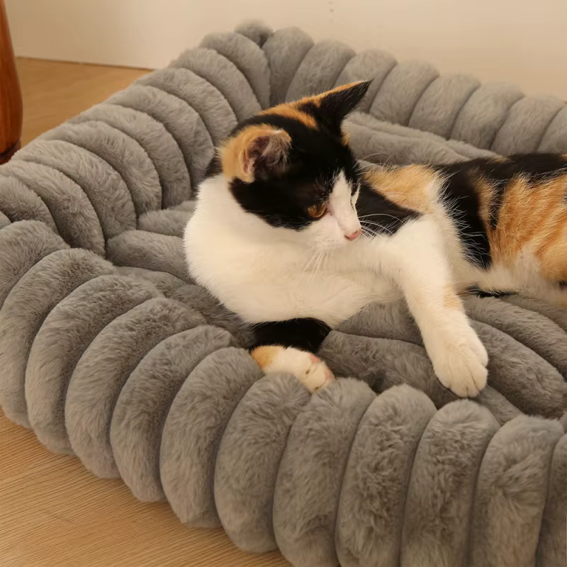Cama ortopédica de felpa para perros – colchón alta resiliencia - imagen 2