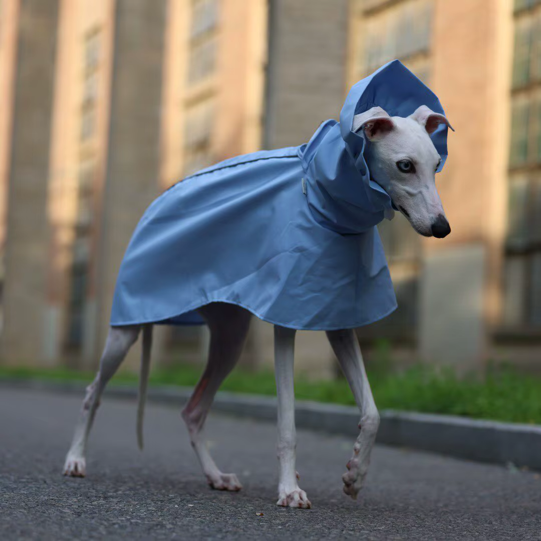 Chubasquero ligero cortavientos ajustable para perros todas tallas gris - imagen 2