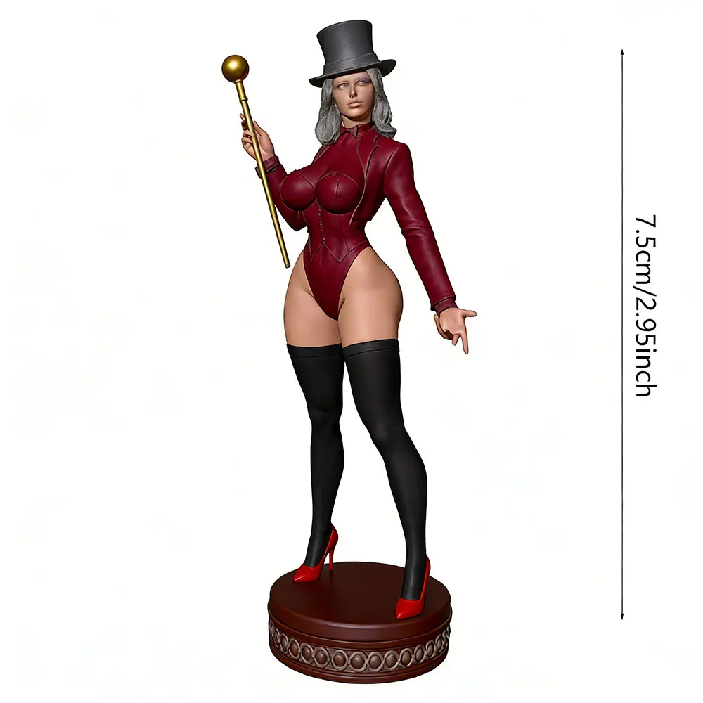 Statue de Sexy Magician en resina sin pintar, escala 1/24