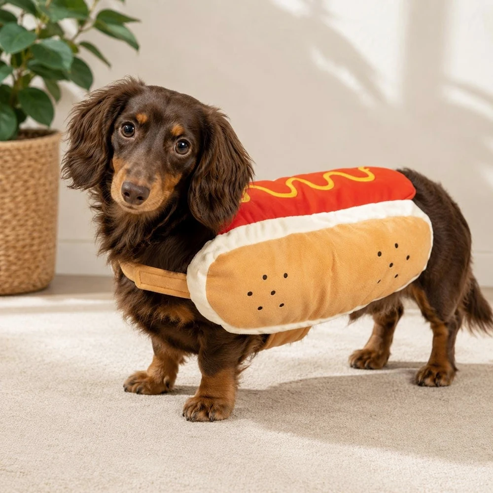 Disfraz de Perrito Caliente para Perros y Gatos – Navidad, Halloween - imagen 5