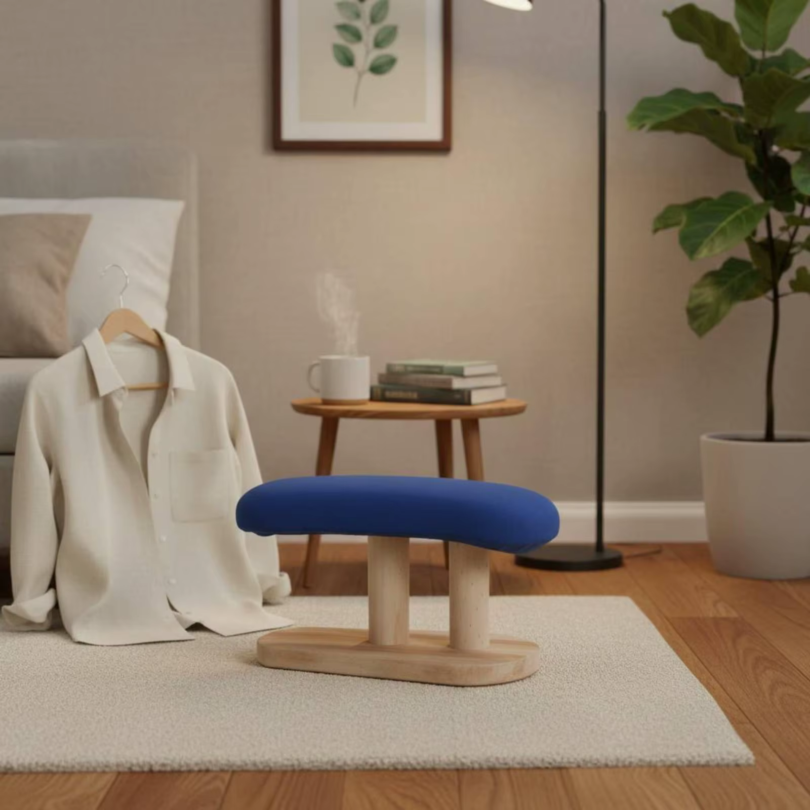 Mesa de planchado ovalada para dueños de gatos y perros - Soporte - imagen 3