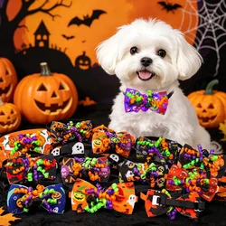 Corbata de lazo ajustable para perros, accesorios para Halloween