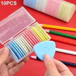 Juego de tiza de sastre borrable con estuche y pegatinas de tela