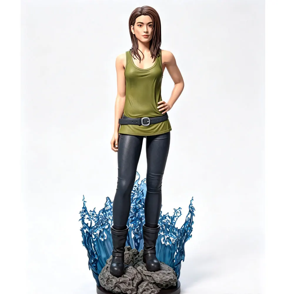 Figura de resina chica escala 1/24 – Kit miniatura DIY sin ensamblar