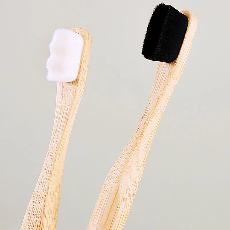 Cepillo dental para perros de cerdas suaves y mango de bambú - imagen 4