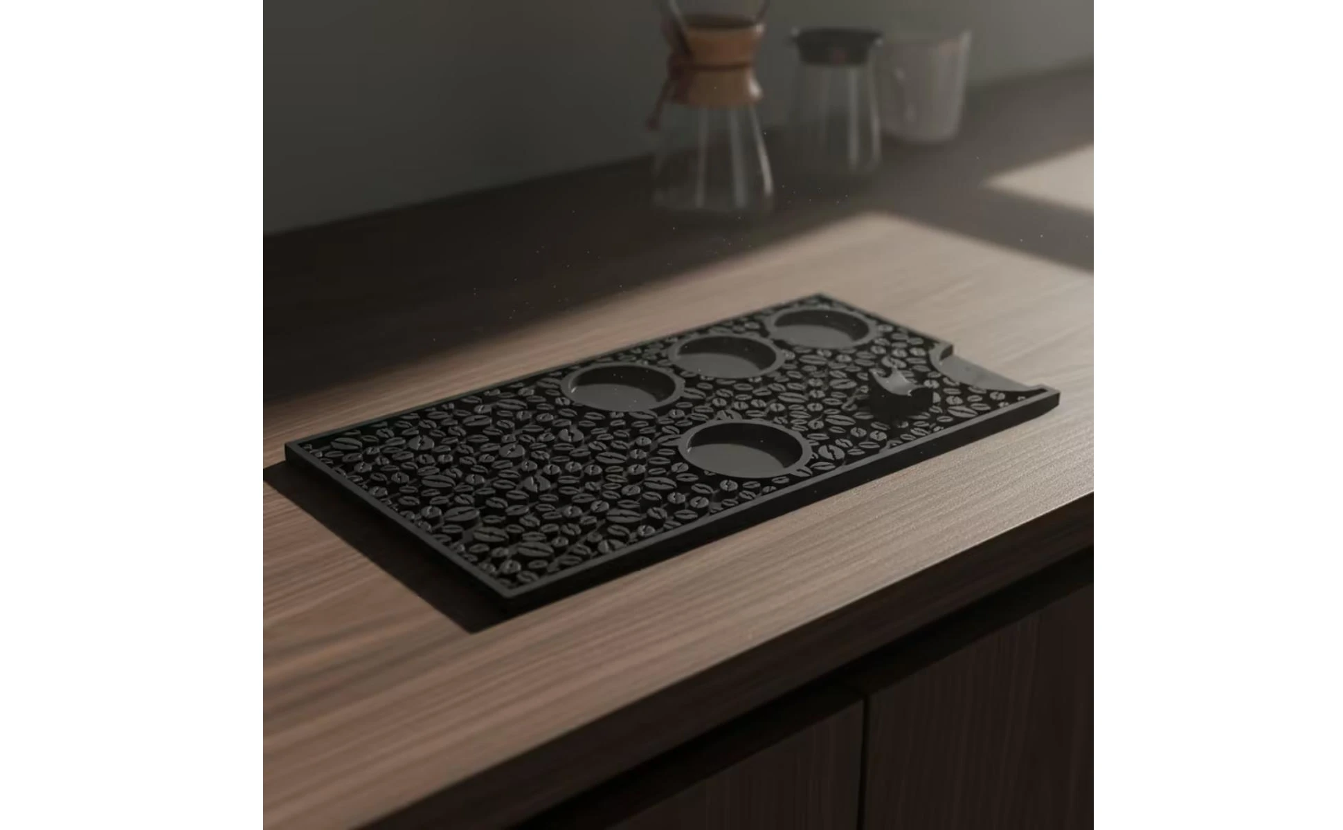 Alfombrilla de silicona para apisonado y organización de herramientas de café