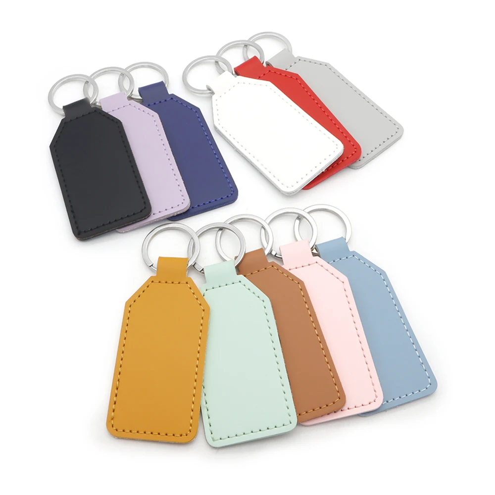 Llavero con etiqueta de cuero personalizada KIYUE
