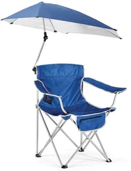 Silla playa plegable con sombrilla y bolsillo lateral gatos y perros