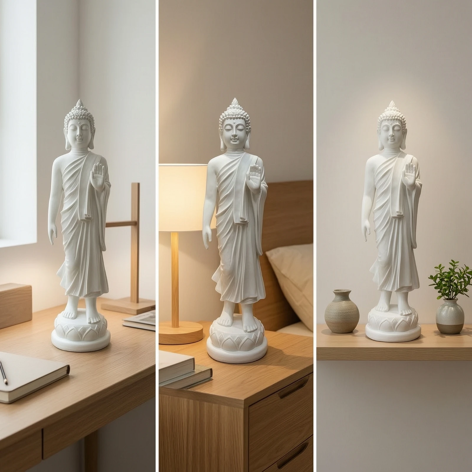 Figura decorativa de Buda en meditación para el hogar - imagen 2