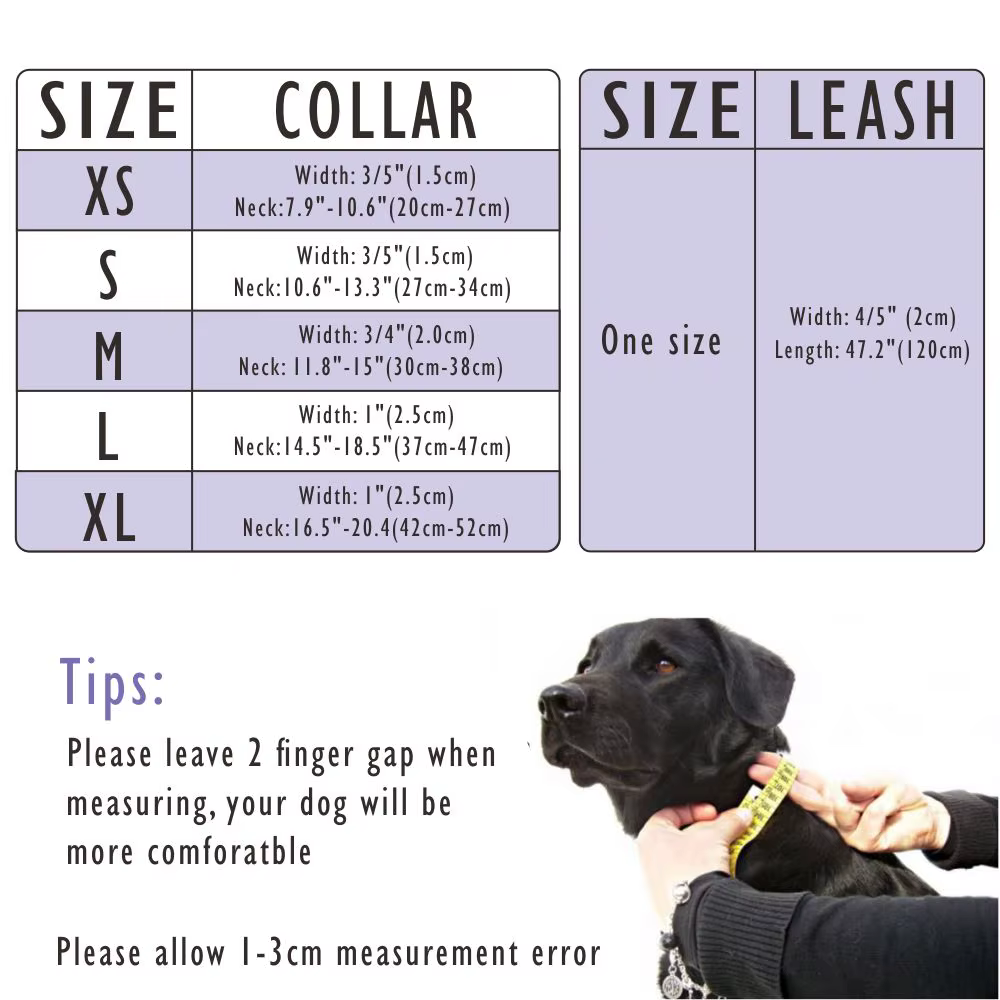 Collar reflectante de cuero PU personalizado para perro ajustable - imagen 2
