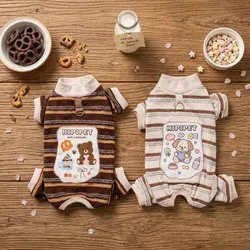 Mono de Felpa para Perros y Gatos – Pijama Cálido Invierno Chihuahua Bichón