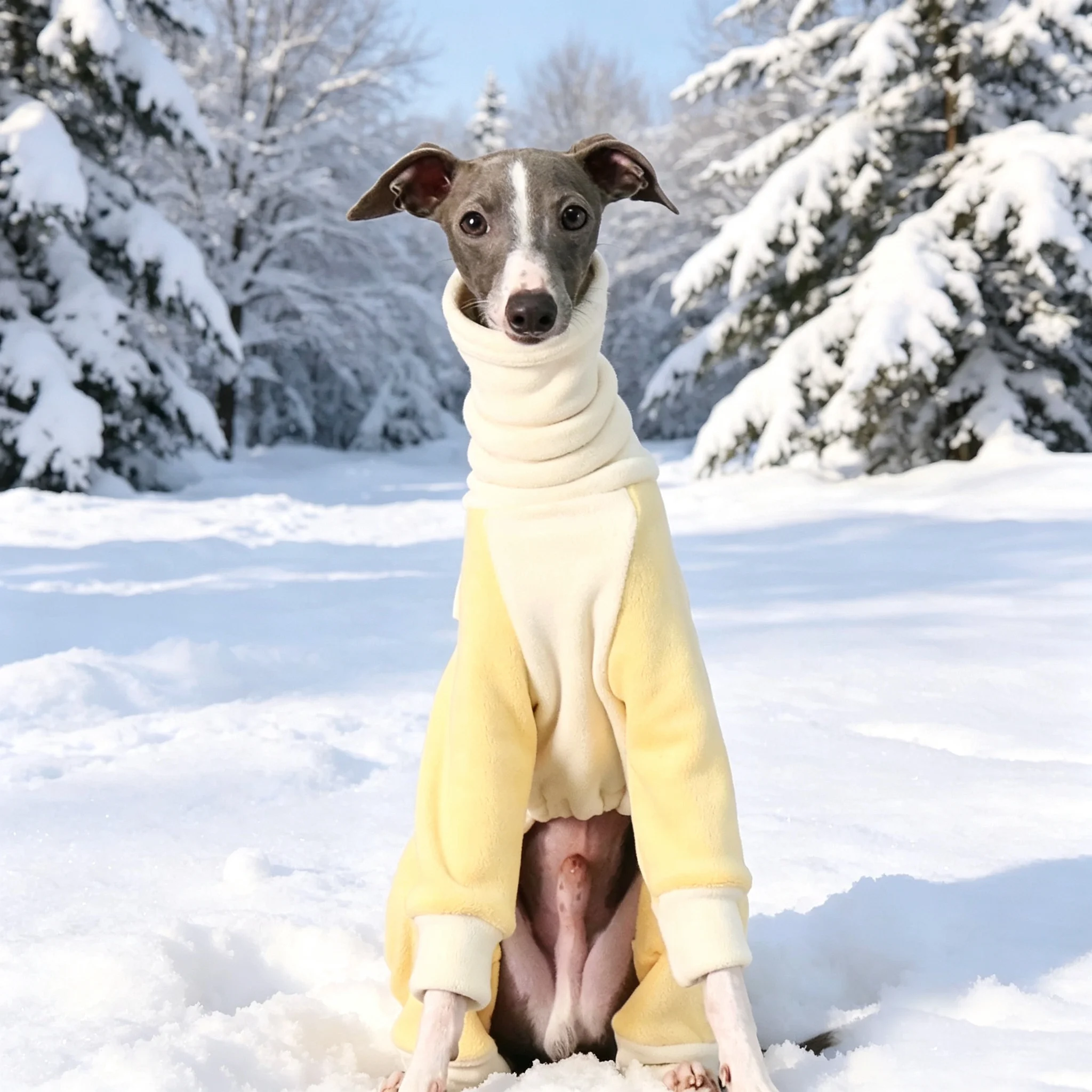 Abrigo suéter polar cálido para perros: galgo italiano, whippet y saluki - imagen 3