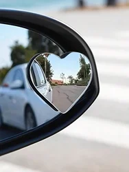 Espejo retrovisor punto ciego corazón gran angular sin marco