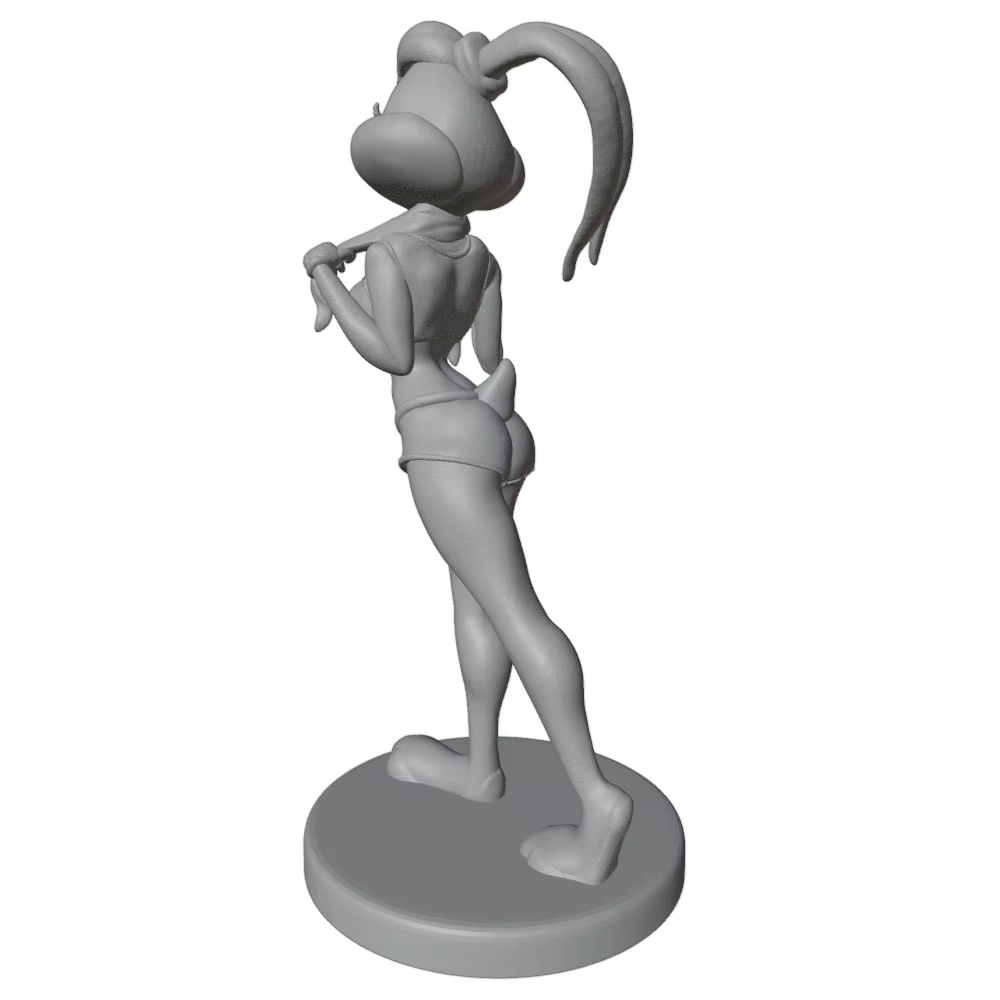 Figura anime GK impresa 3D gris para montar, sin pintar - imagen 5