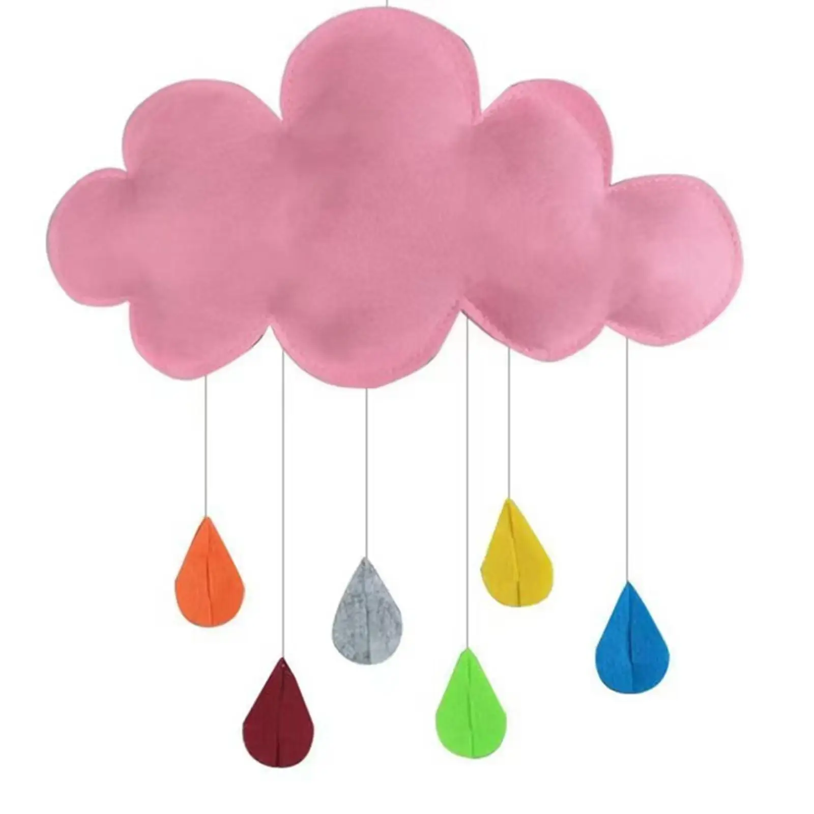 Decoración colgante de nubes para habitación infantil, 5 piezas - imagen 4