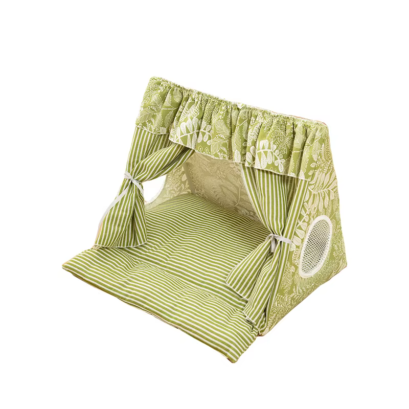 Casa refugio tipo tienda de campaña desmontable y lavable para gatos - imagen 3