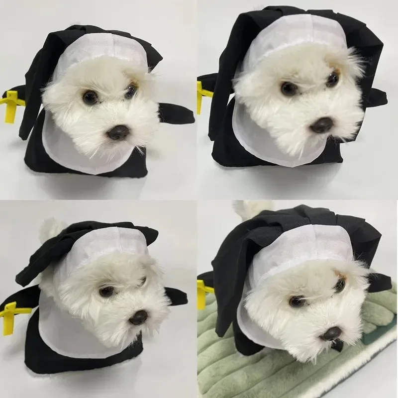 Disfraz de Monja para Perro - Traje Completo para Halloween