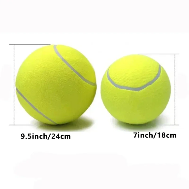 Pelota de tenis gigante inflable de 24 cm para perros