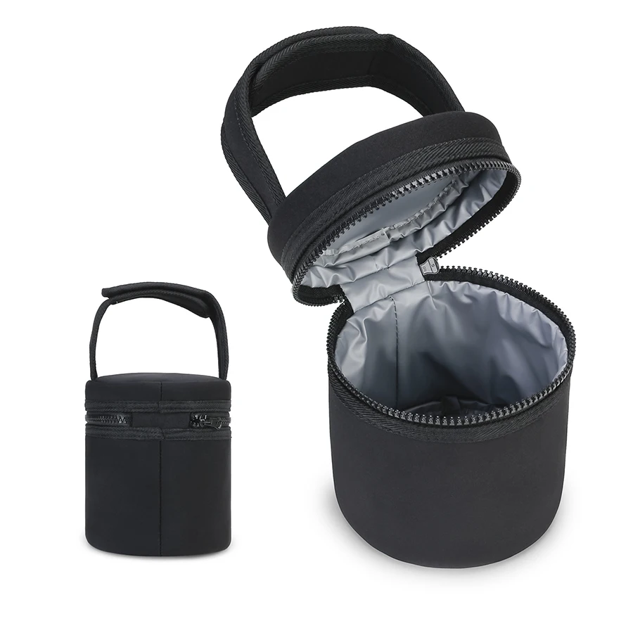 Bolsa térmica usada como bolso de mano