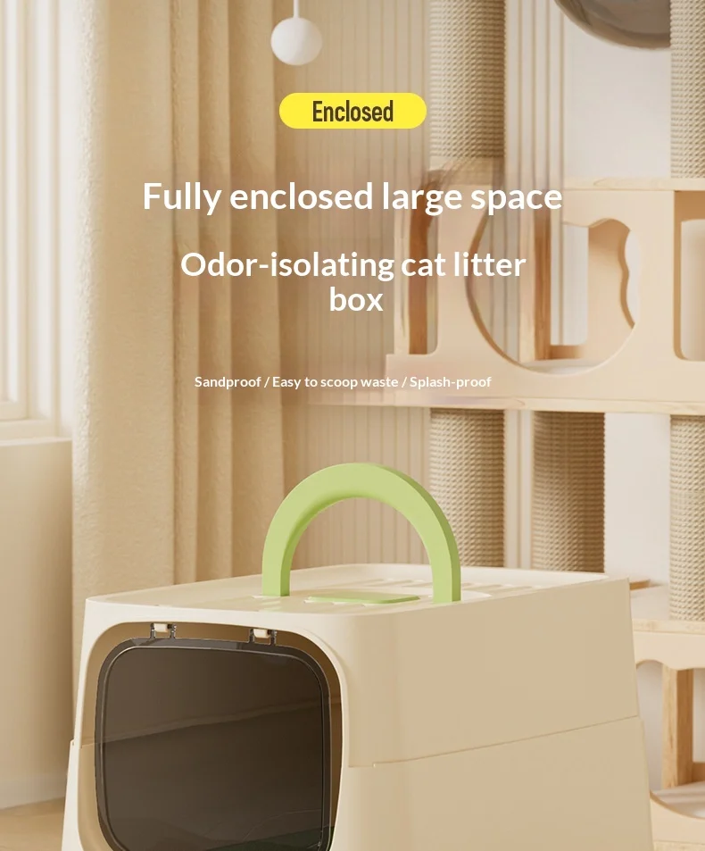 Caja de arena cerrada extra grande
