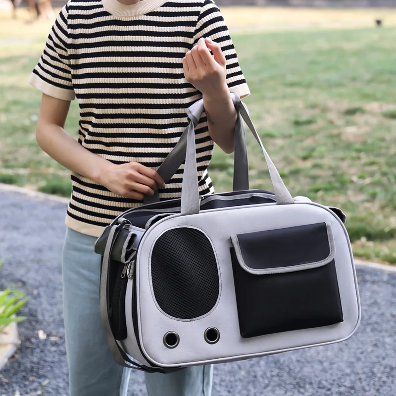 Bolsa de transporte ligera y transpirable para gatos y perros - imagen 5