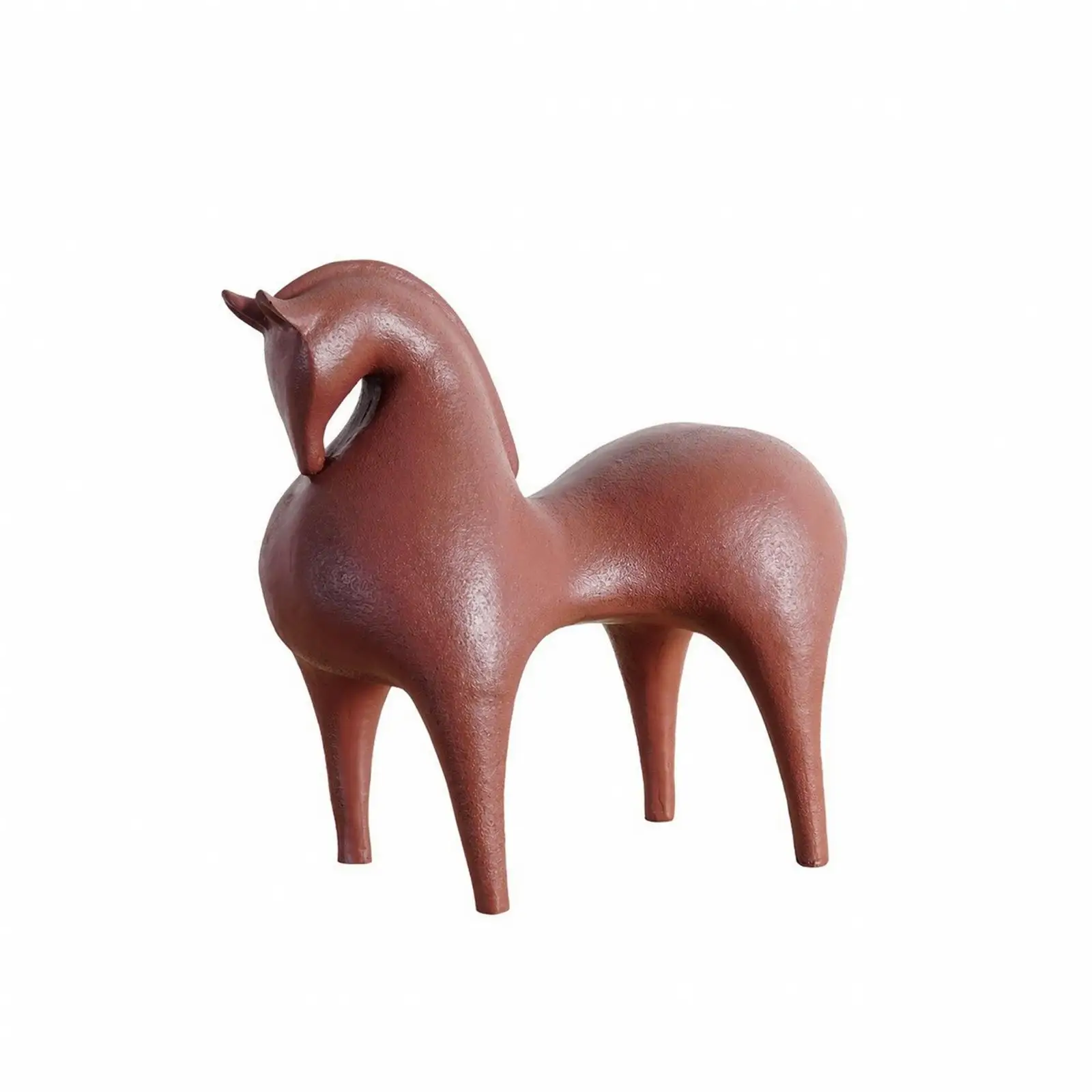 Escultura abstracta caballo resina moderna para decorar hogar - imagen 2