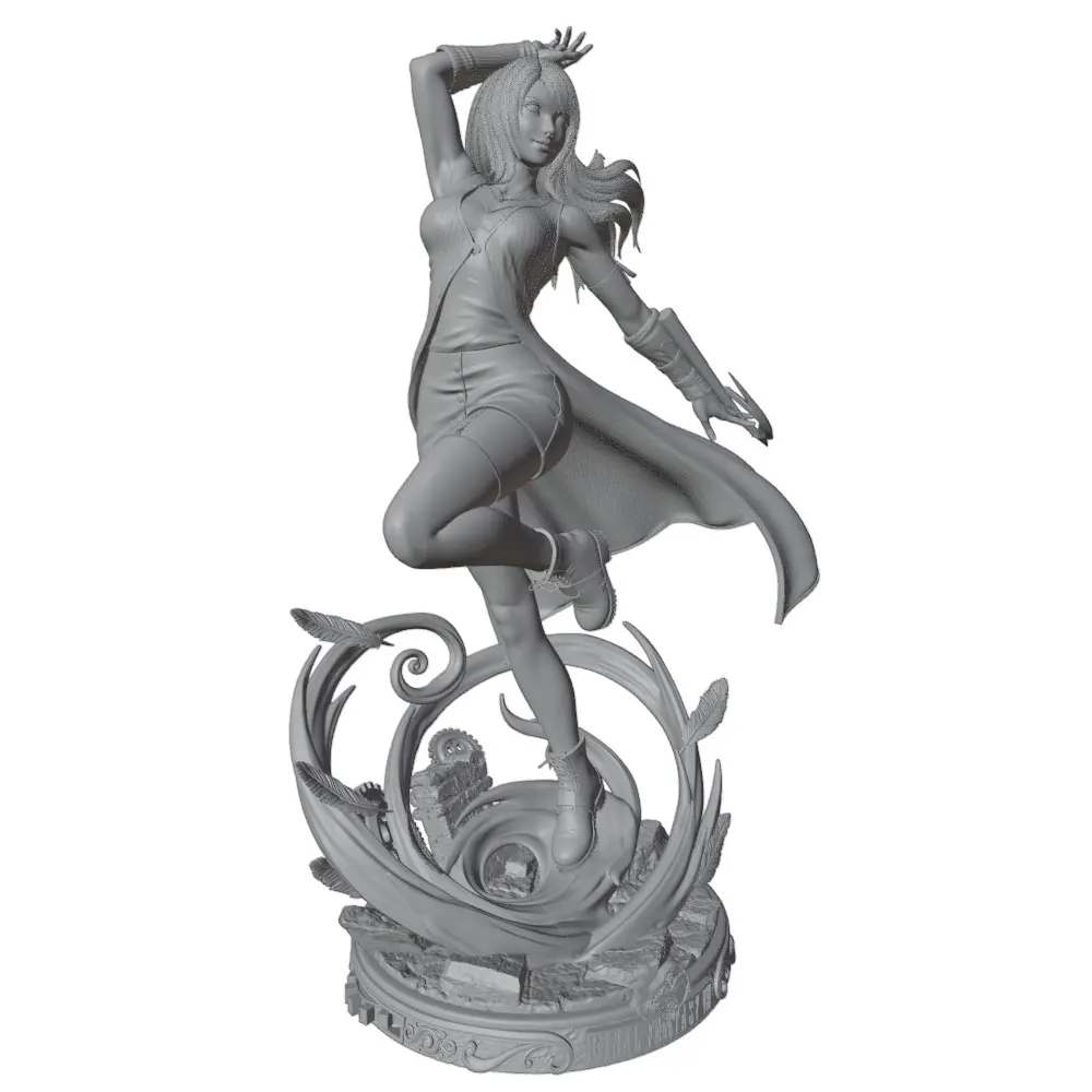 Figura de chica en resina, kit de modelismo