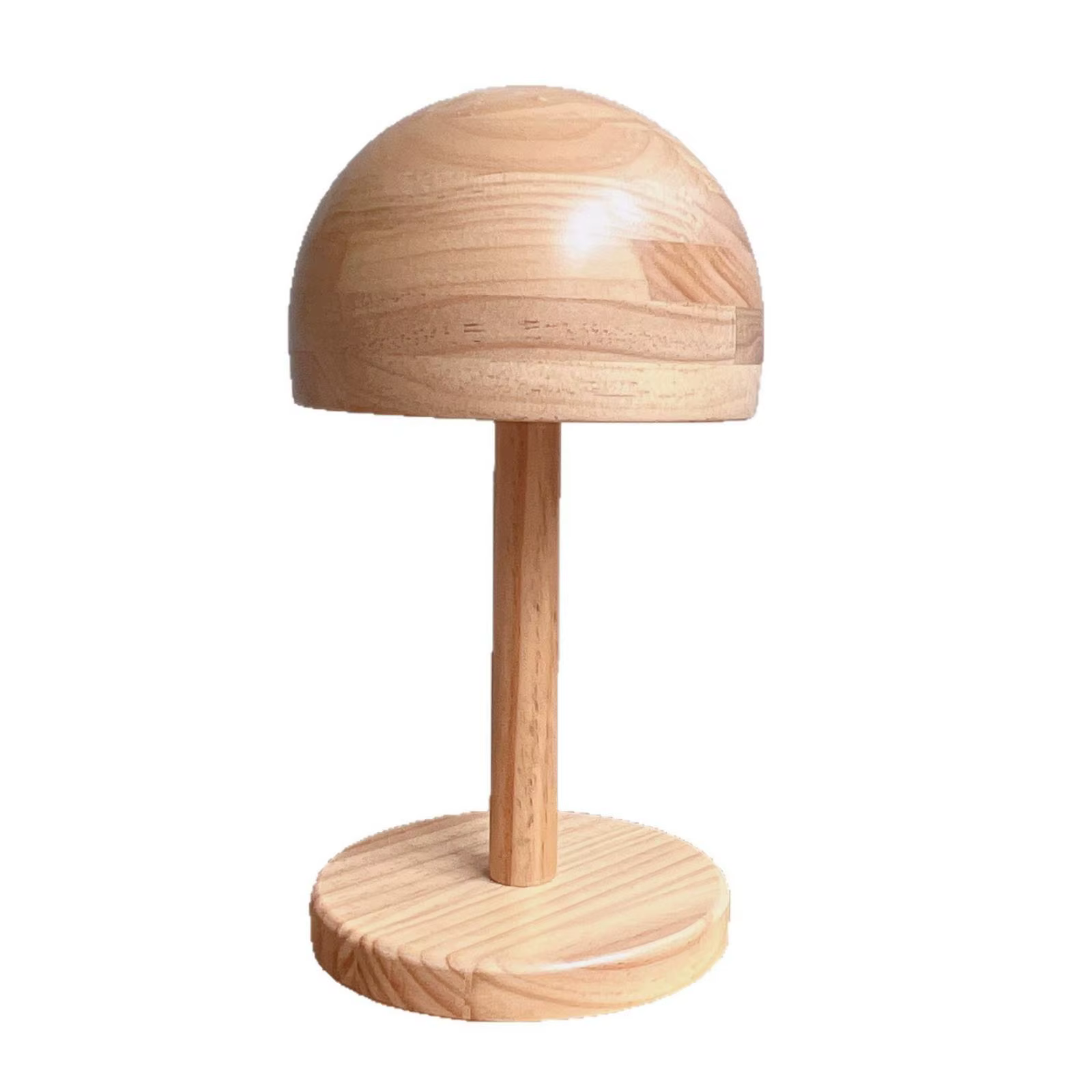 Soporte Exhibidor Madera con Cúpula para Sombreros – Base Redonda Estable - imagen 5