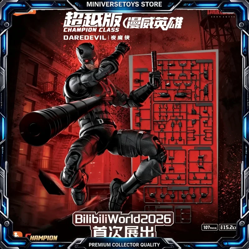 Figura coleccionable Daredevil Marvel Blokees Premium para estante - imagen 2
