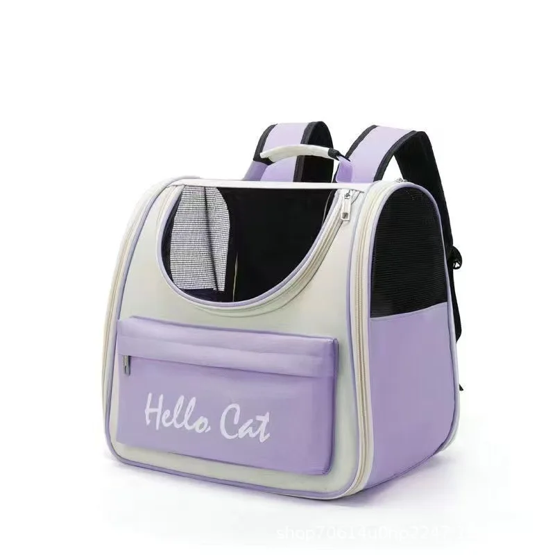 Mochila transpirable plegable para gatos, Oxford, portátil - imagen 5