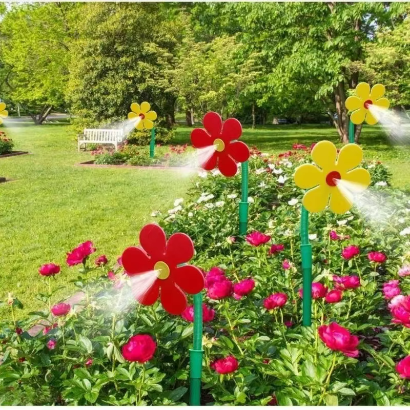 Aspersor Giratorio Flor Crazy Daisy para Jardín – Riego Rápido del Césped - imagen 4