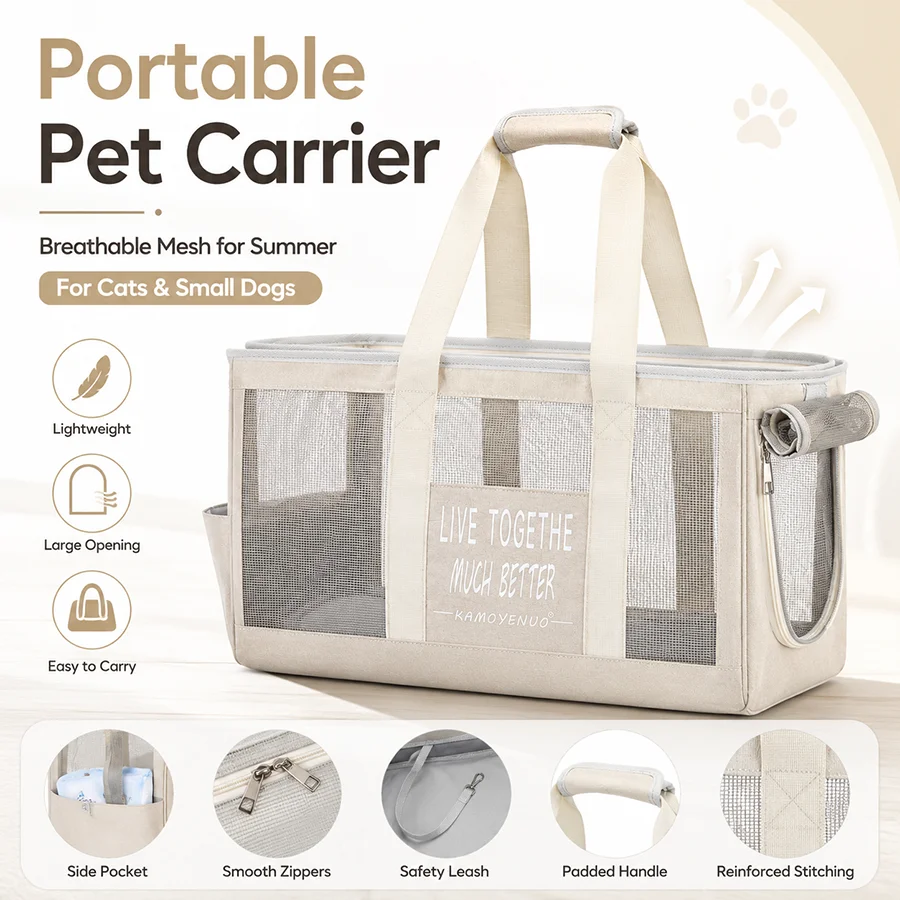 Bolsa para gatos con diseño transpirable