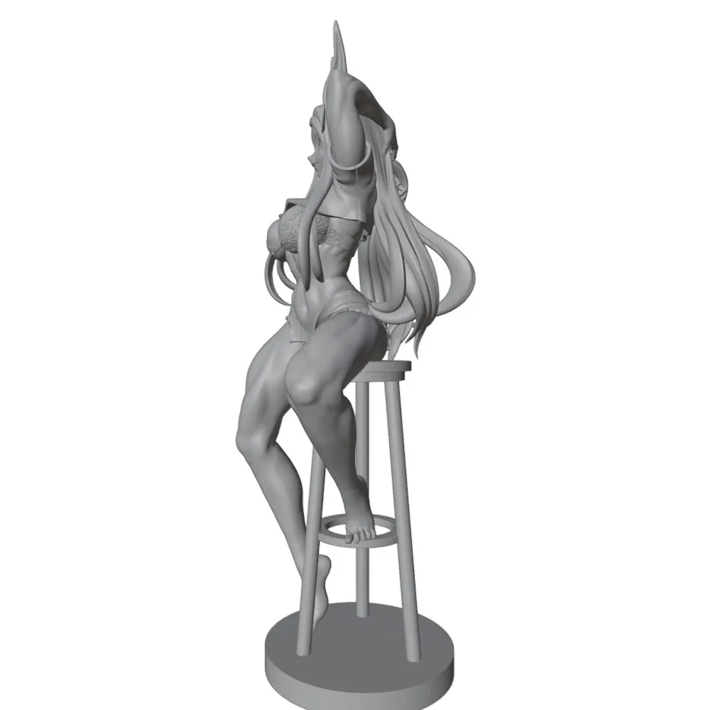 Miniatura de mujer sexy en resina para pintar – Modelo sin montar - imagen 2