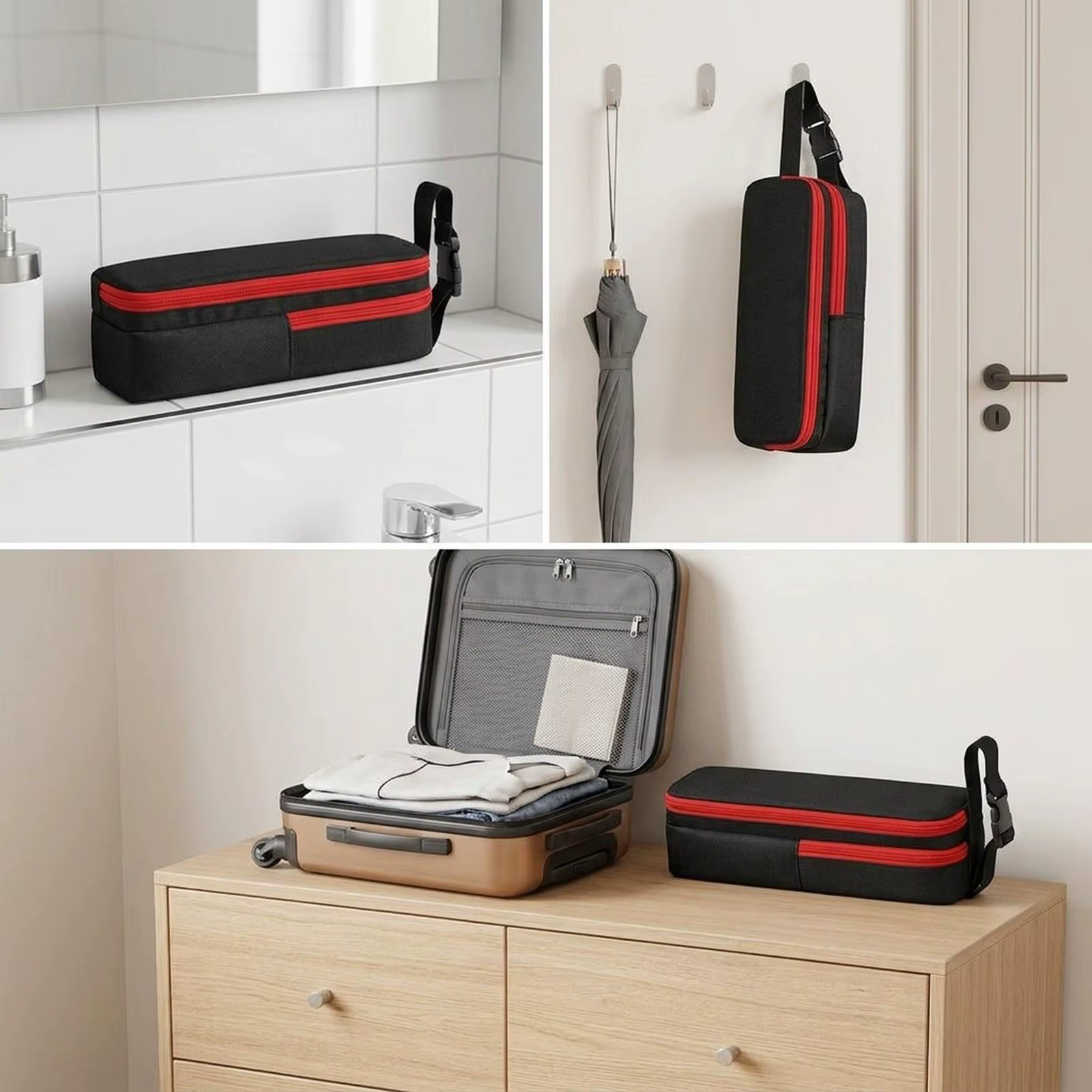 Funda con cierre para cepillos de limpieza de gato y perro, práctica - imagen 5