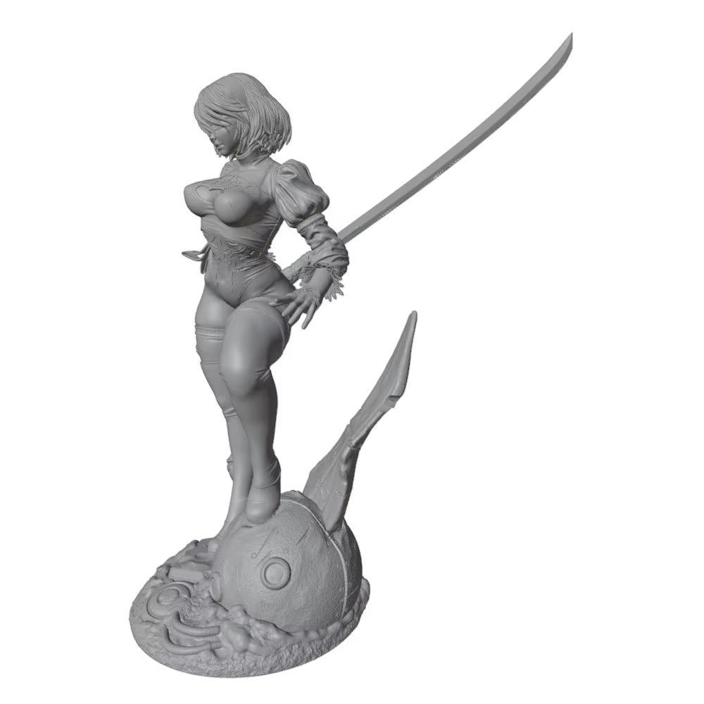 Figura Resina 1/24 Escala 75mm – Kit DIY Impreso 3D sin Pintar - imagen 4