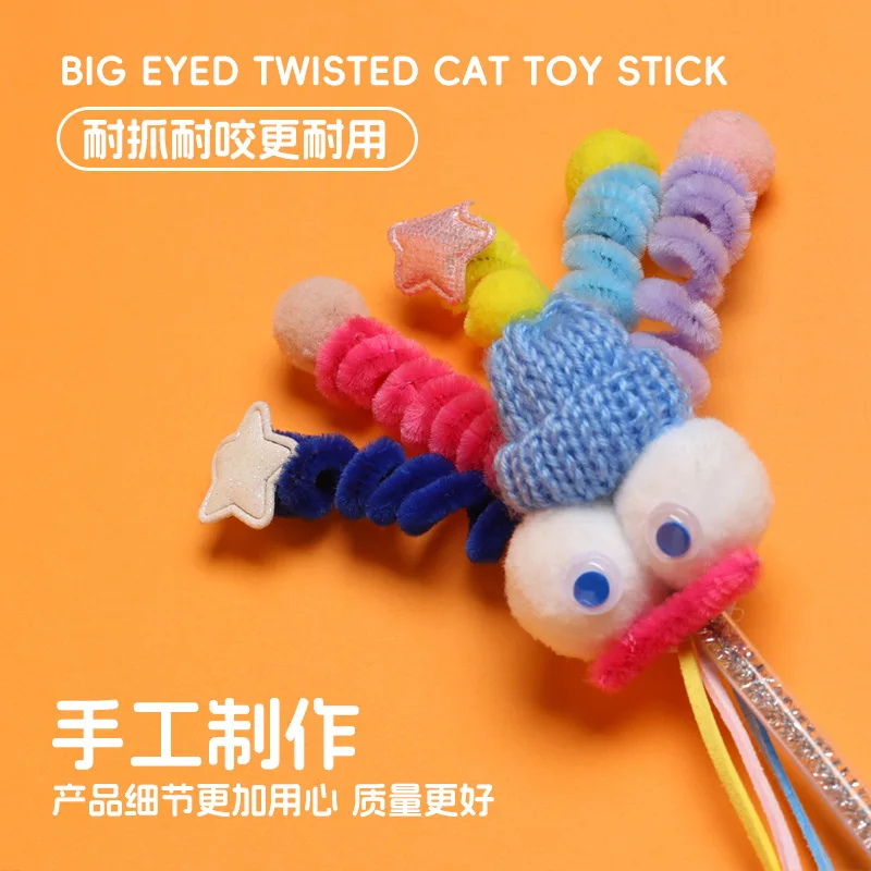 Juguete para gatos: varita con campana y resorte interactivo lúdico - imagen 4