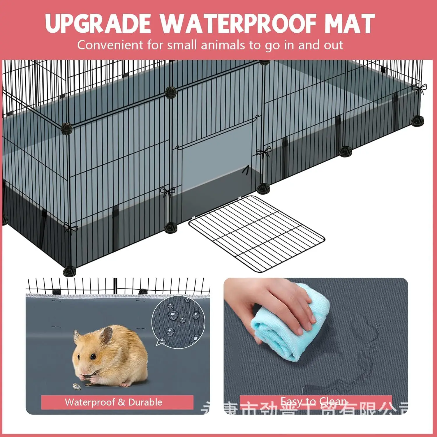 Corral metálico personalizable para gatos y perros pequeños – Jaula de interior