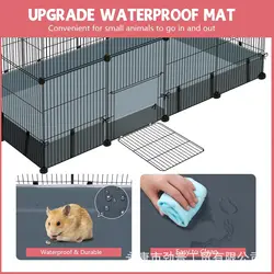Corral metálico personalizable para gatos y perros pequeños – Jaula de interior