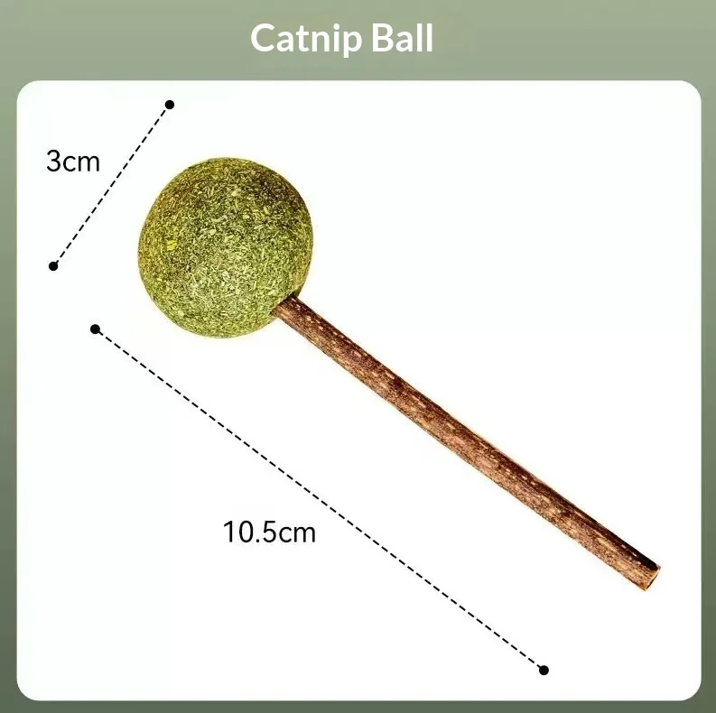 Palitos hierba gatera Silver Vine y bolas de menta para gatos - imagen 5