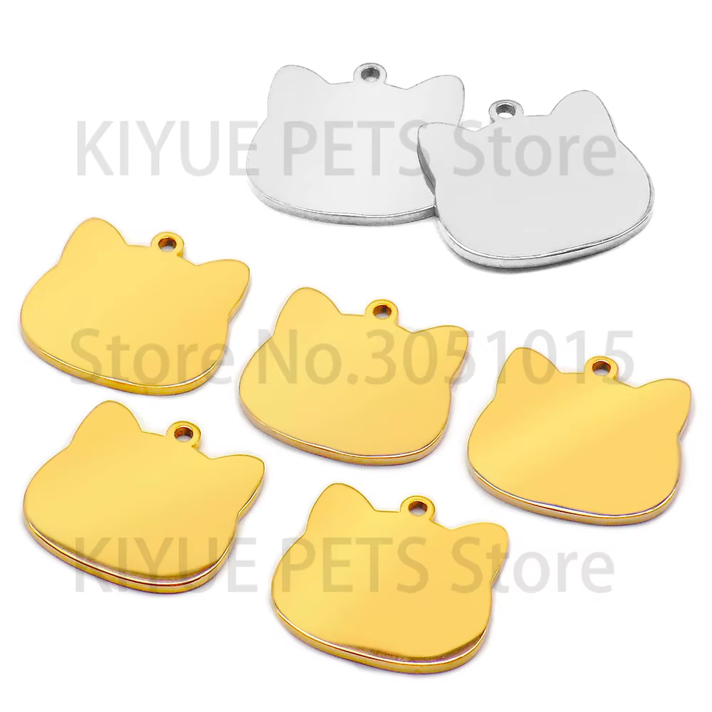Placa identificación espejo con búho para gatos y perros - imagen 4