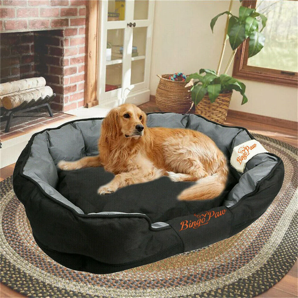Cama ortopédica impermeable lavable para perros XXL–L, cojín extraíble - imagen 4