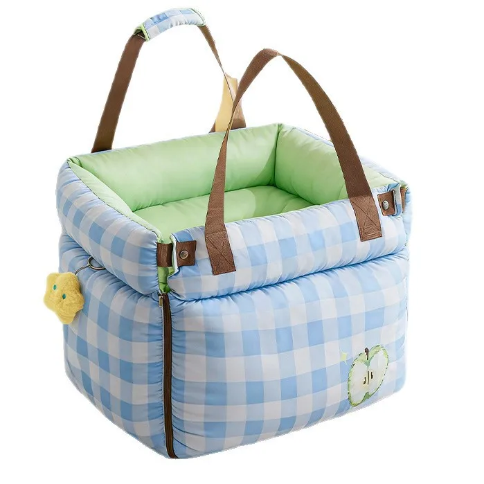 Bolsa de transporte para gatos y perros con asiento de coche