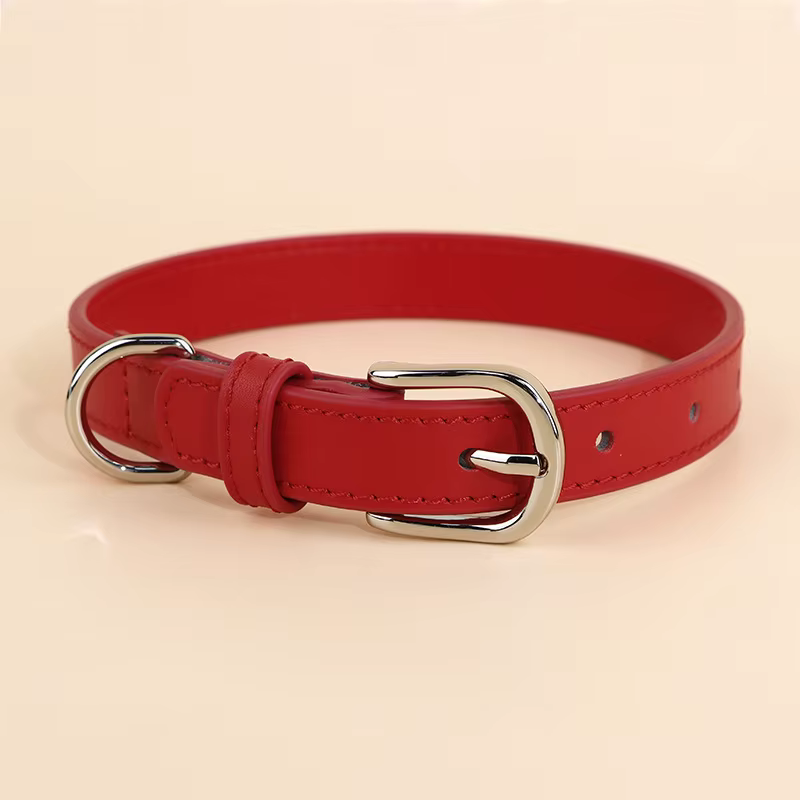 Collar de cuero para perros pequeños y medianos ajustable antipull - imagen 5