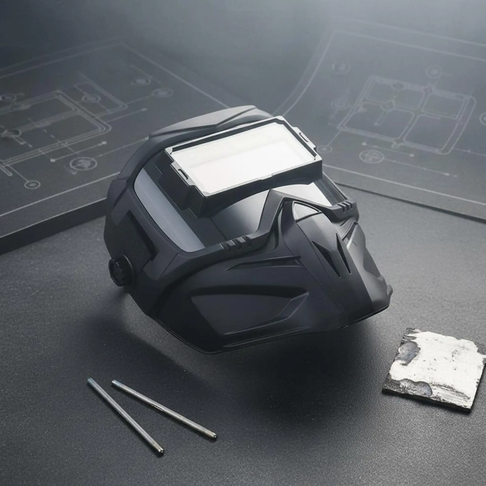 Casco de soldadura con oscurecimiento automático, cara completa - imagen 4