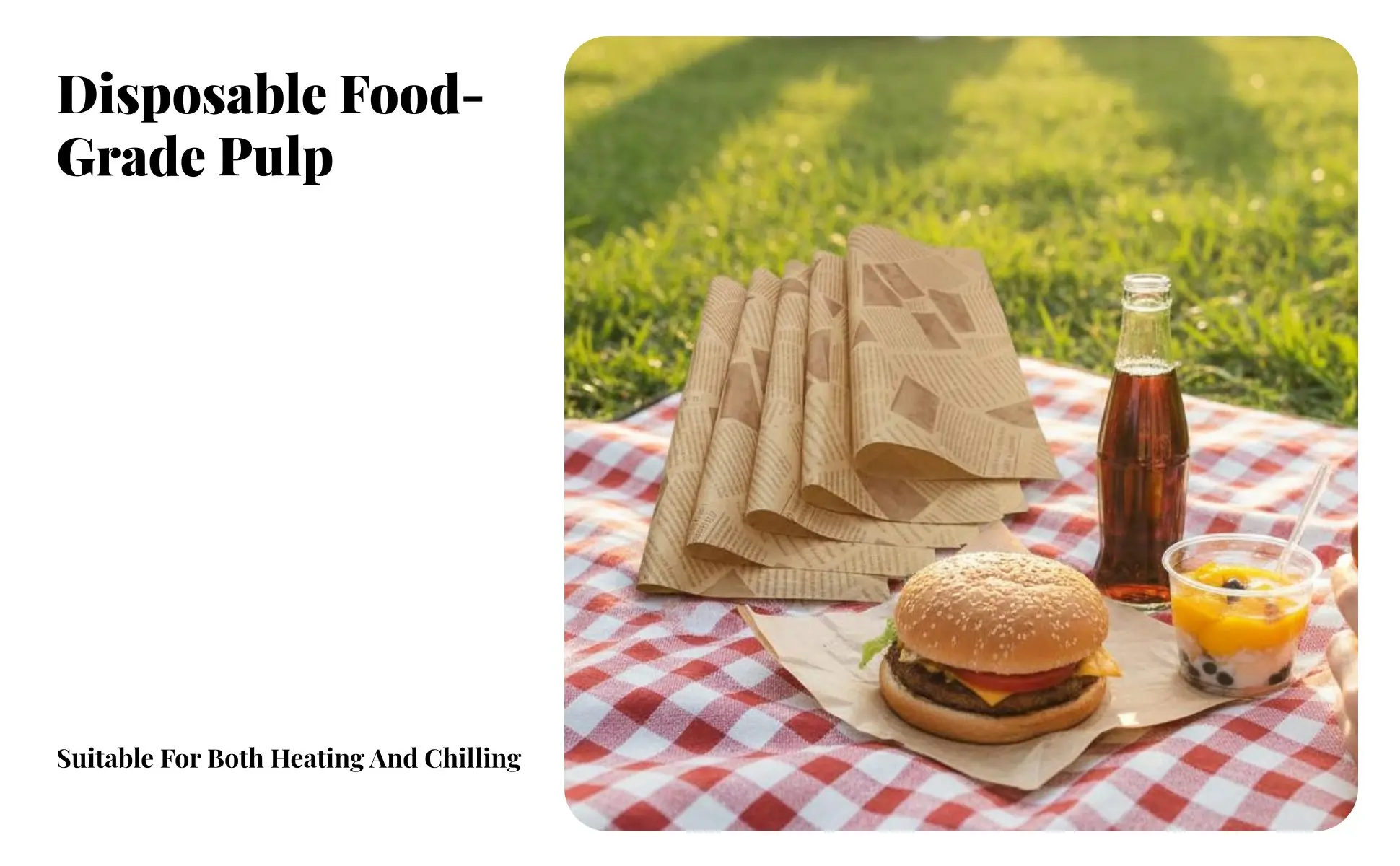 Caja para hamburguesas con diseño Doodle